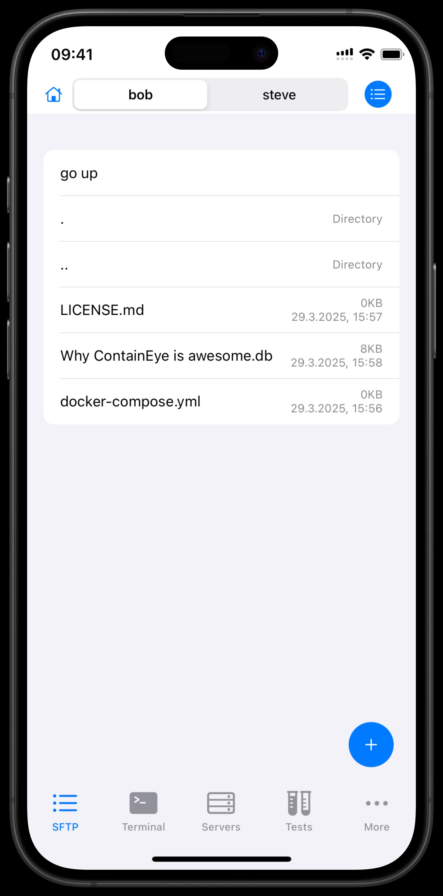 SFTP with hidden files shown